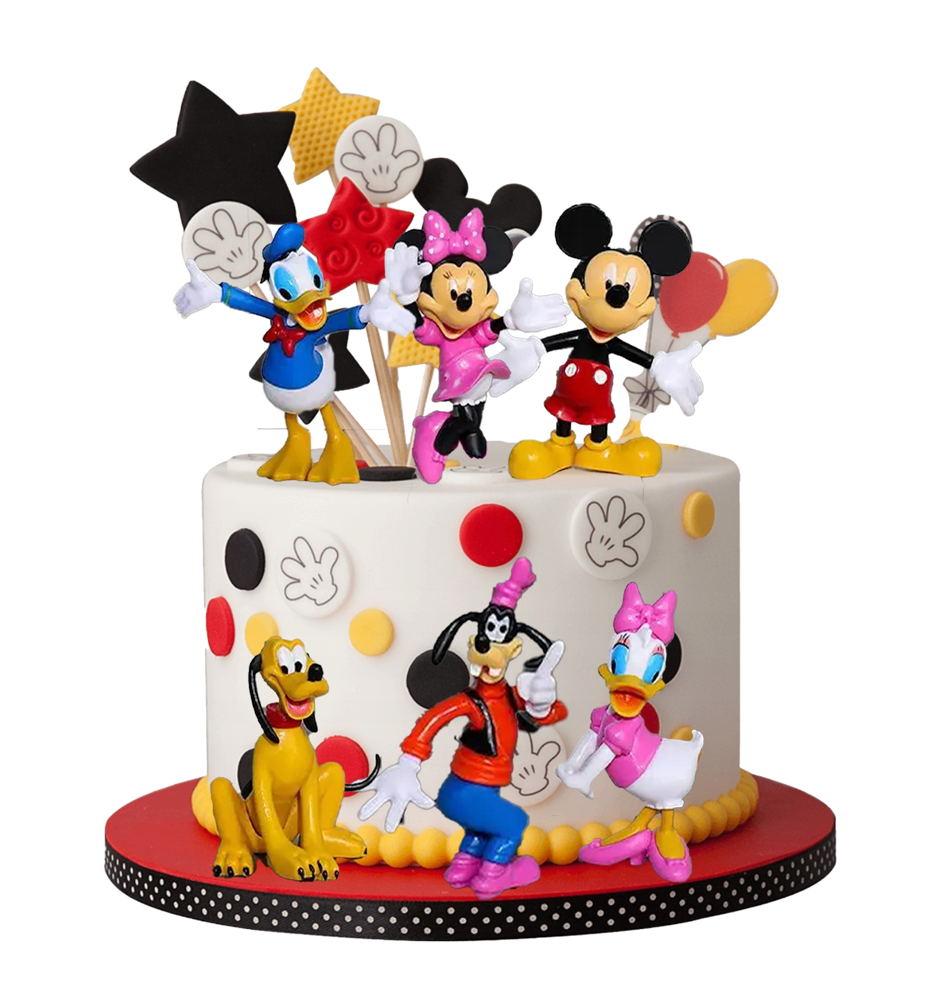 XXL Set Disney Na Dort Minnie Mouse kačer donald daisy miki dekorace