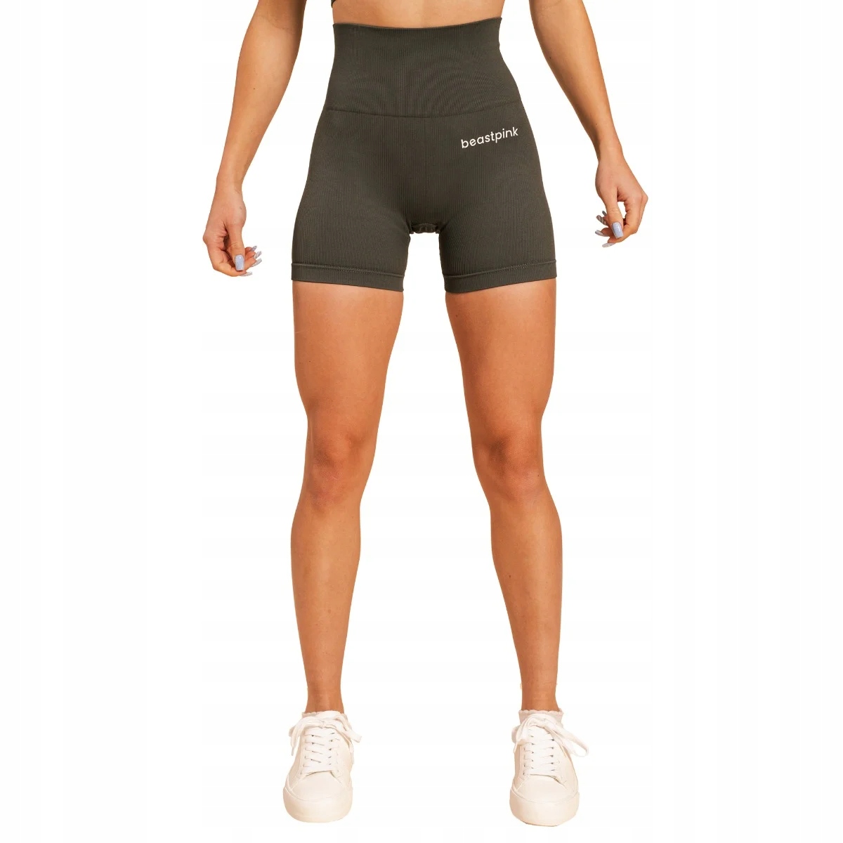 Damskie Szorty Krótkie Spodenki Legginsy Bezszwowe Do Ćwiczeń BeastPink XXL