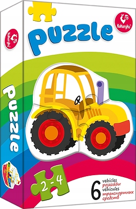 

Pierwsze Puzzle Pojazdy 6 pojazdów Kukuryku