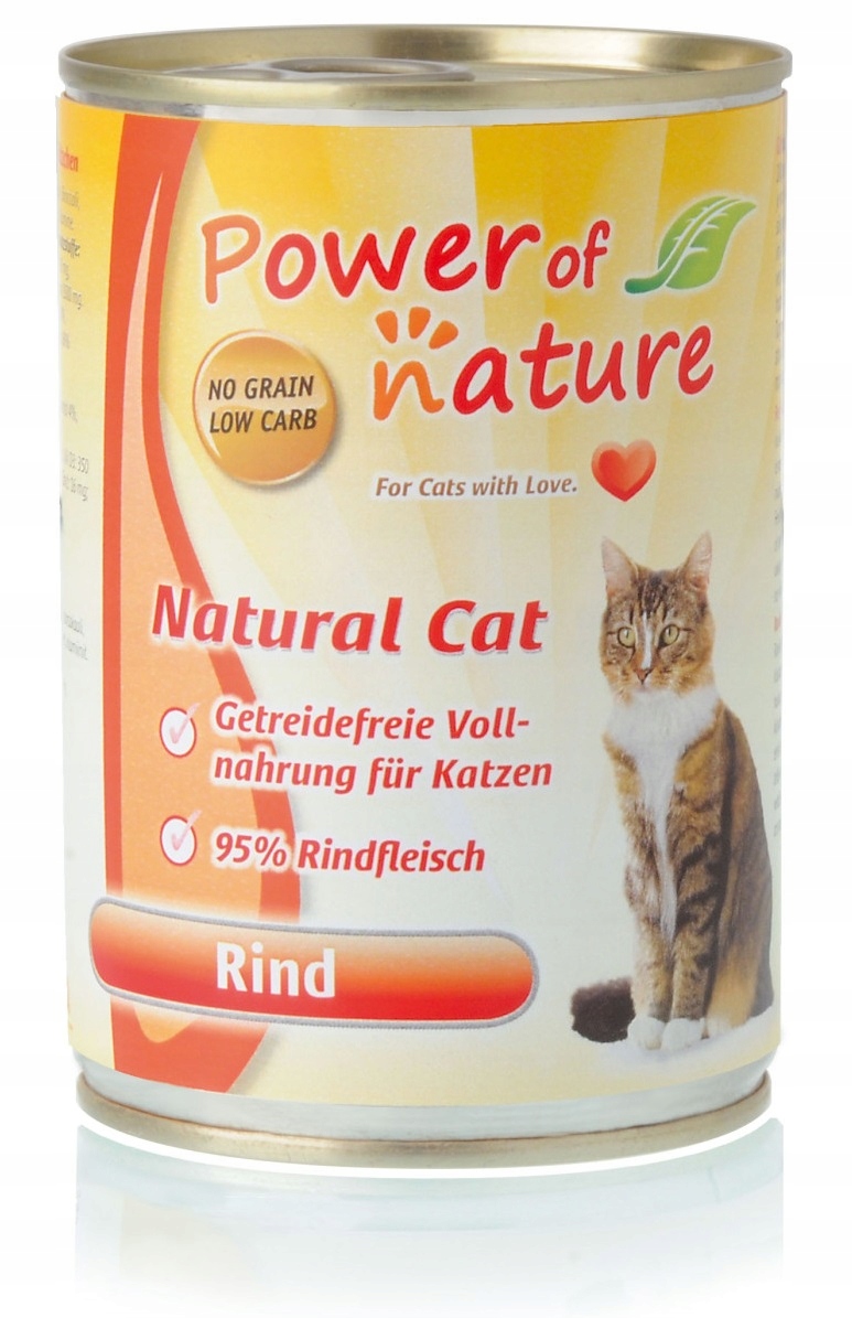 Levně 3X Power of Nature Natural Cat Hovězí maso 400 g