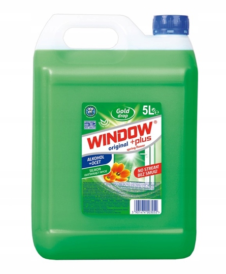 

Płyn Do Szyb I Luster Window Plus, 5L z octem