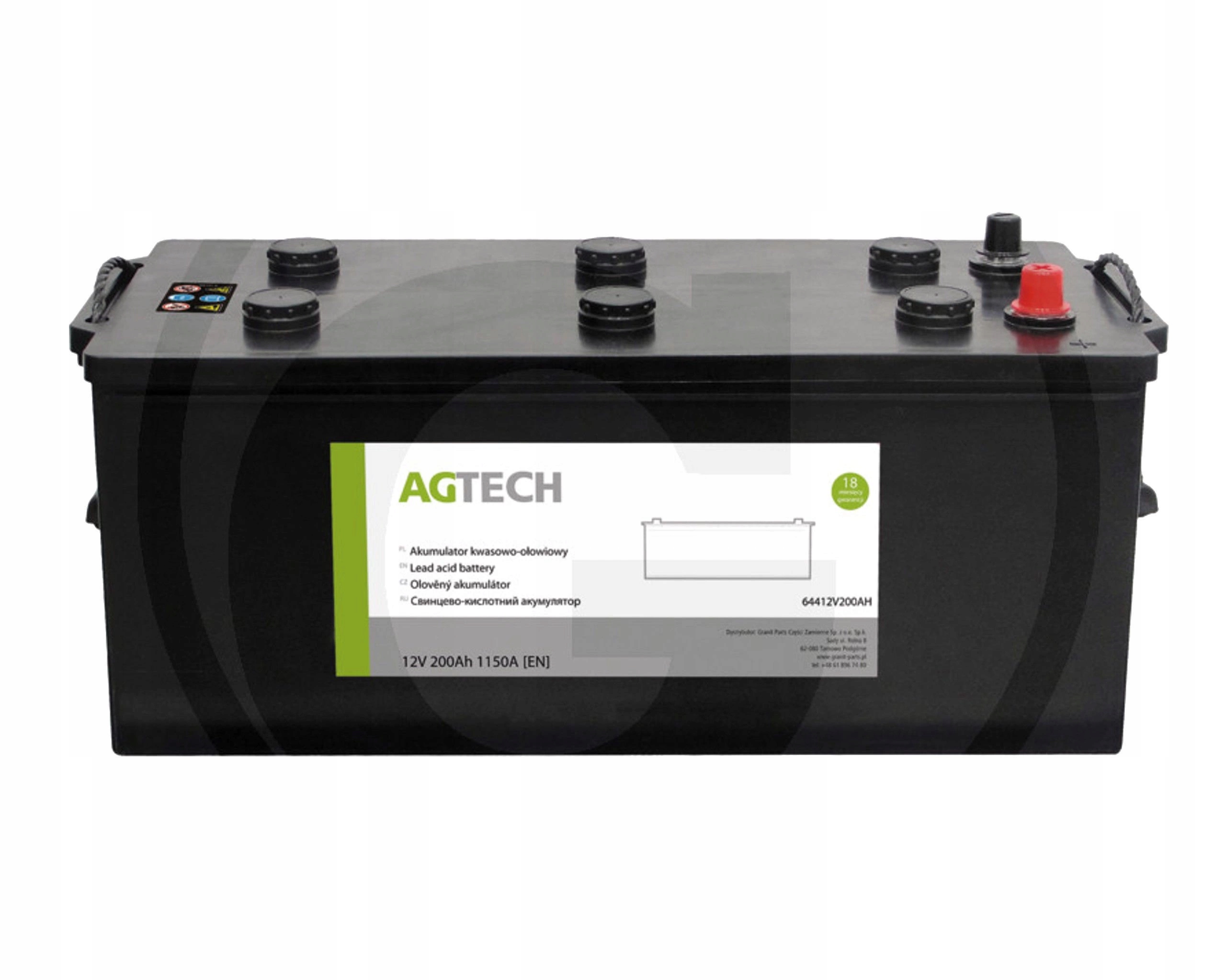 Akumulátor 12V 200Ah 1150A 513x223x223 Ca/Ca Agtech