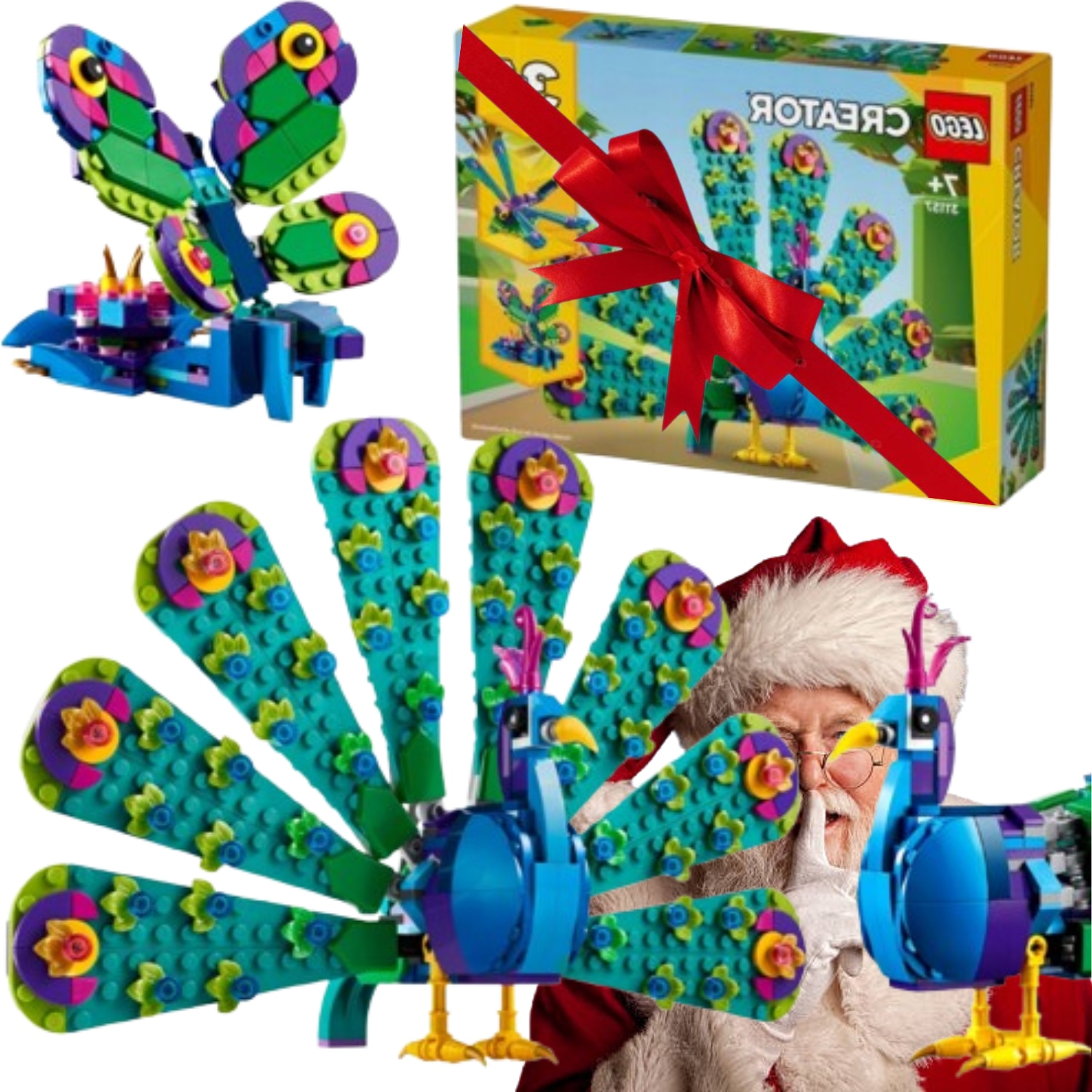 Lego Creator 31157 Egzotyczny Paw Motyl Ważka Żaba Klocki Zestaw