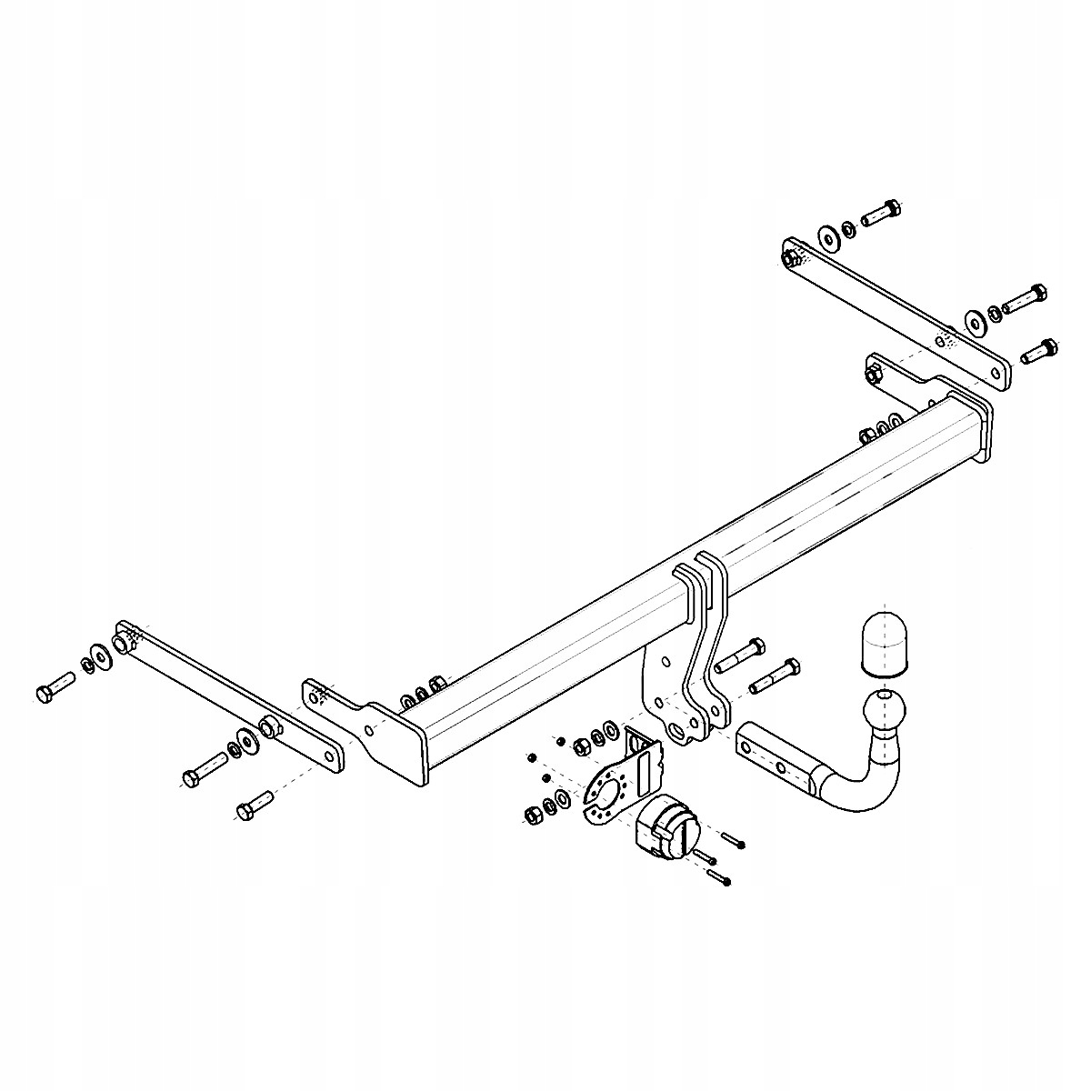 Hak holowniczy Mazda 3 BP Sedan od 19 MODUŁ WIĄZKA 13 PIN GRATIS Nowy Producent Steinhof