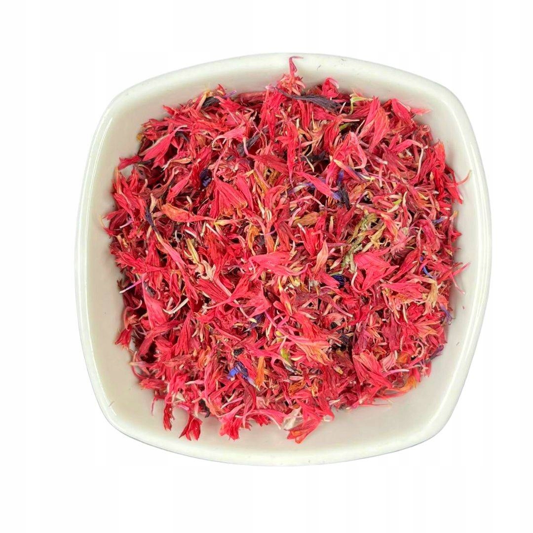 

Zestaw suszu dekoracyjnego chaber bławatek różowy