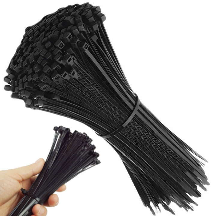 Opaski Zaciskowe Zaciskowa Trytytki Zestaw Uniwersalne 4,8x300mm 100szt