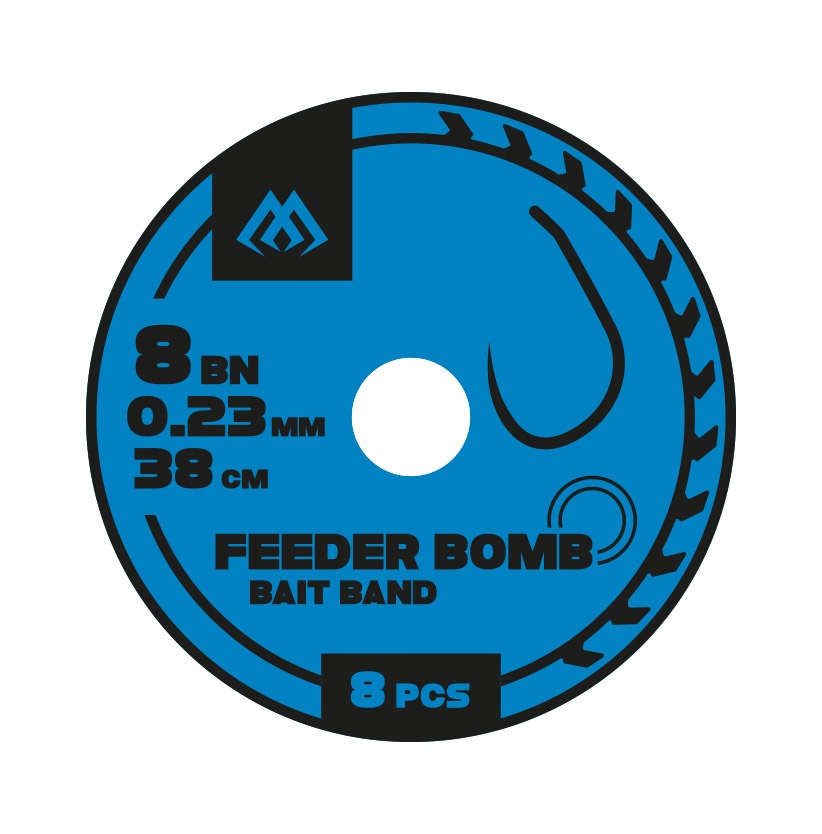 Gotowe Przypony Mikado Feeder Bomb Z Gumką hak nr 8 żyłka: 0.23mm/38cm