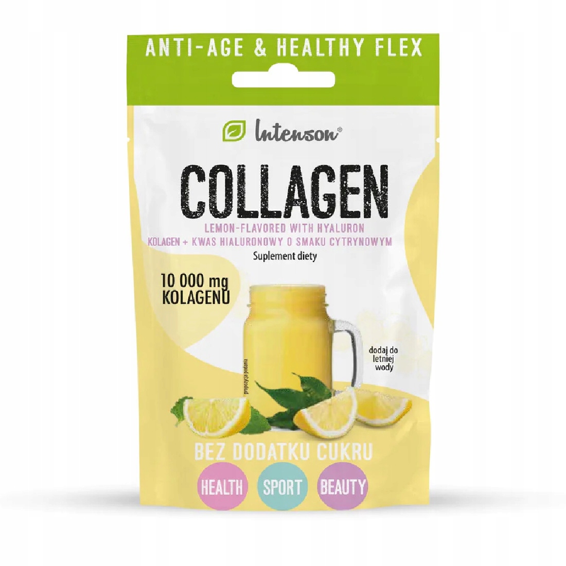 Intenson Kolagén + Kyselina hyalurónová + Vitamín C 10,7g Citrón