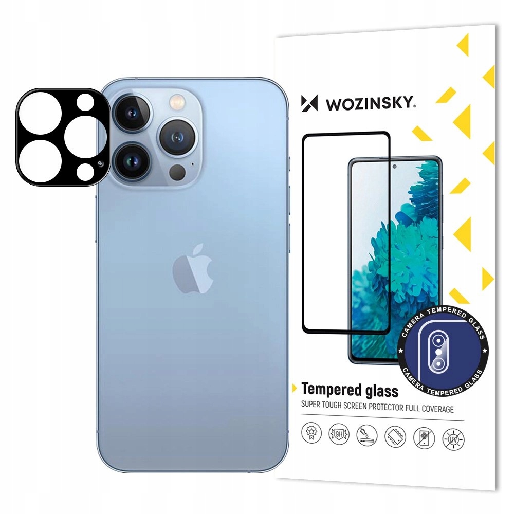 Wozinsky Full Camera Glass szkło hartowane 9H na cały aparat kamerę iPhone
