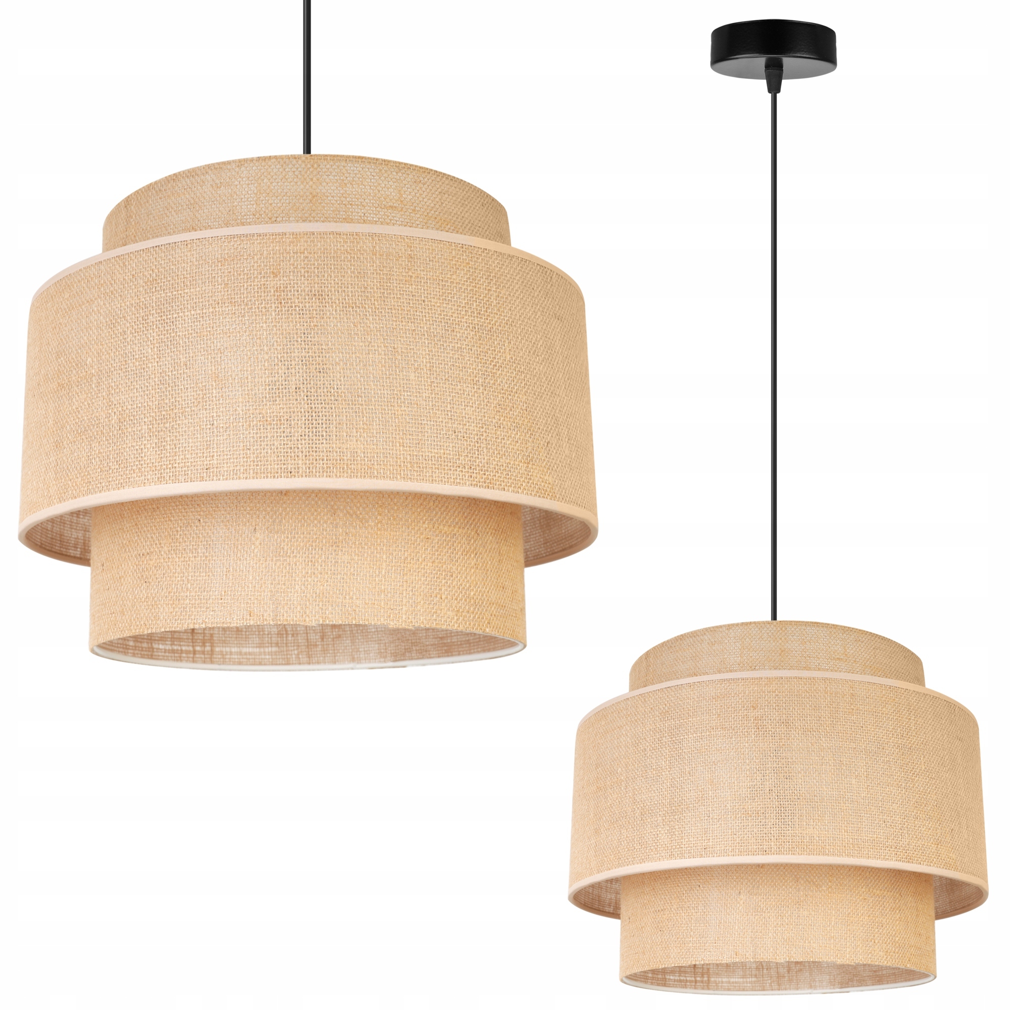 Závěsná Lampa Stropní Lustr Boho Juta Do Obývacího Pokoje Jídelny Pokoje