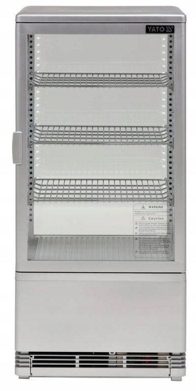 Witryna Chłodnicza Nastawna 78L LED 3 Półki 38x42x96 cm Yato YG-05057