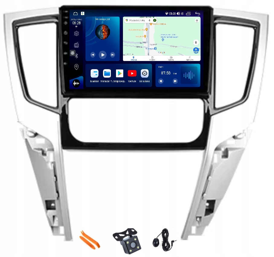 Rádio Android Navigácia Qled Carplay Lte Gps 128GB Mitsubishi L200 16-20
