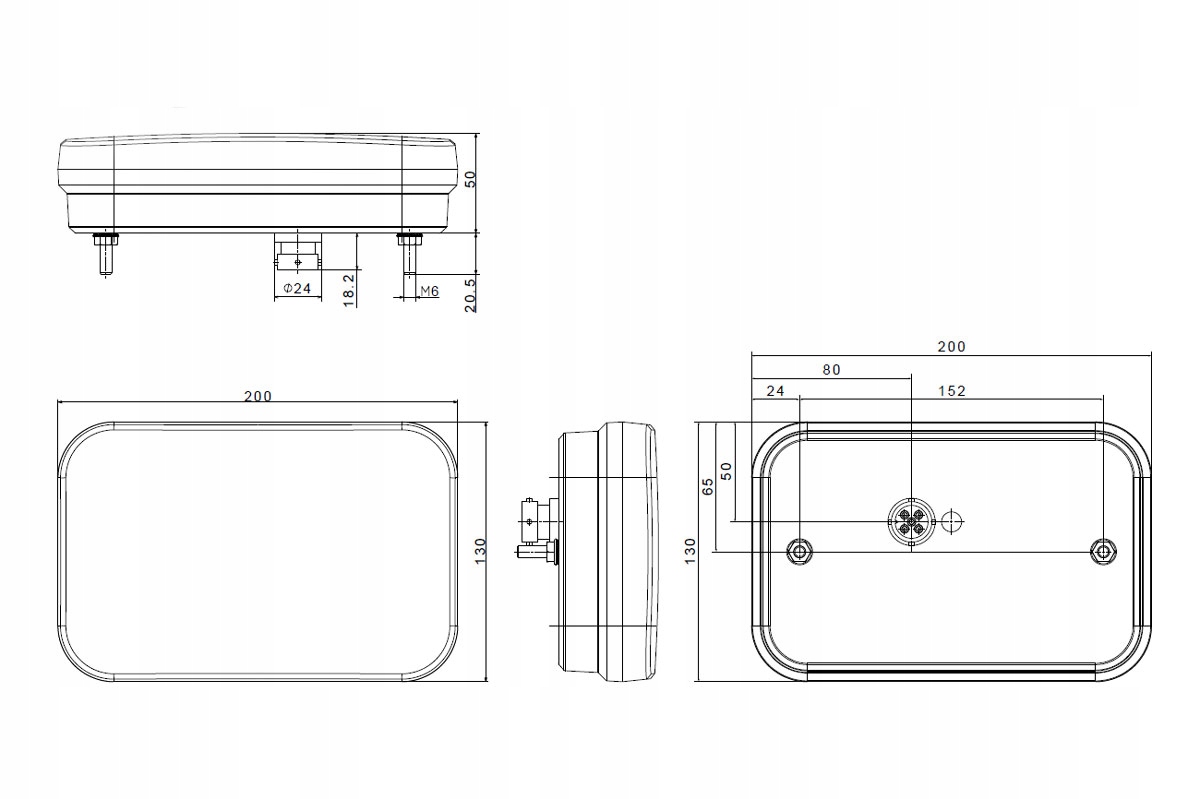LAMPA DO PRZYCZEPKI LED 12V FRISTOM FT-270 LEWA Rodzaj lampy uniwersalna
