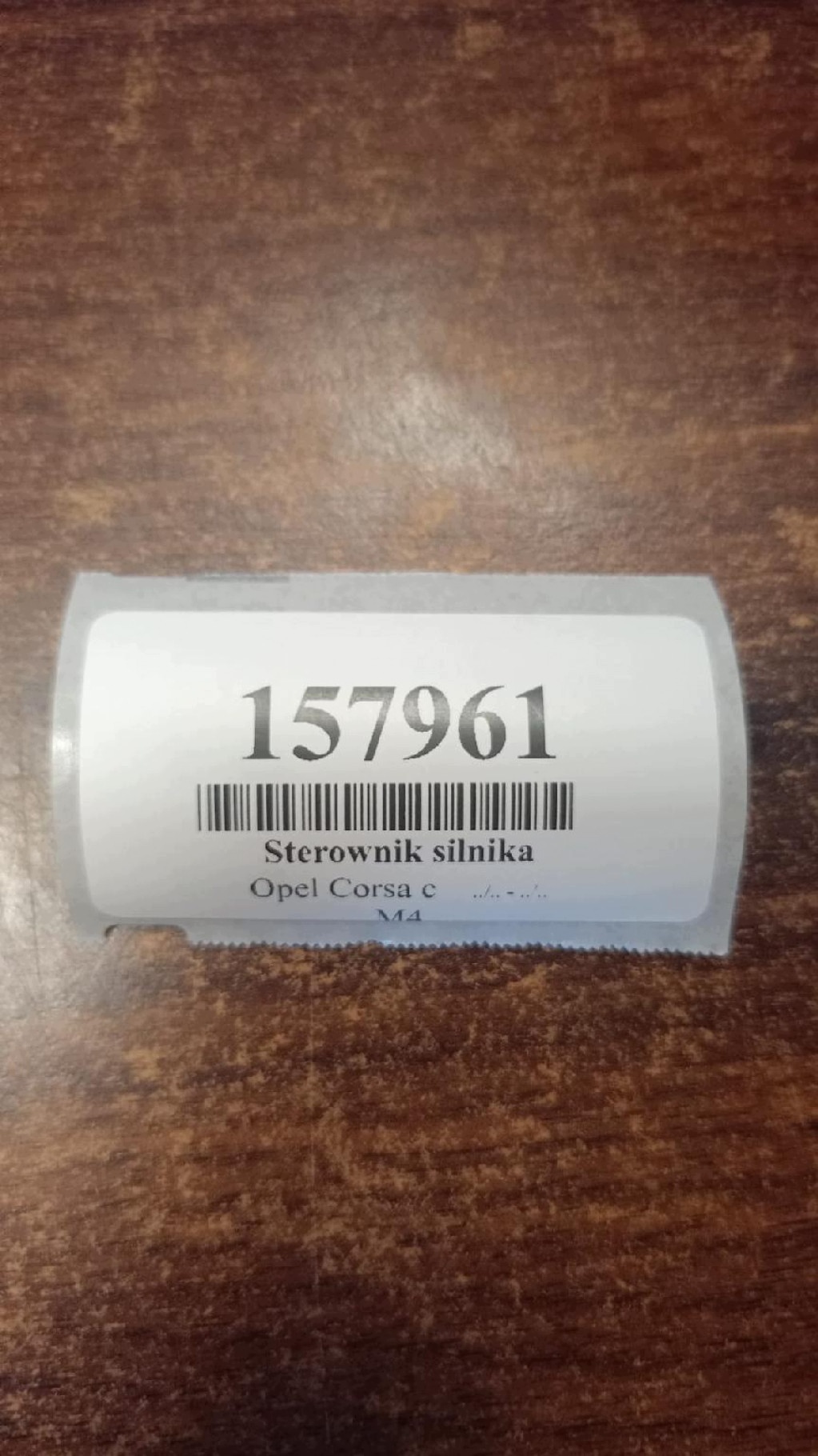OPEL CORSA C 1.2 control unit of the engine 0261207962