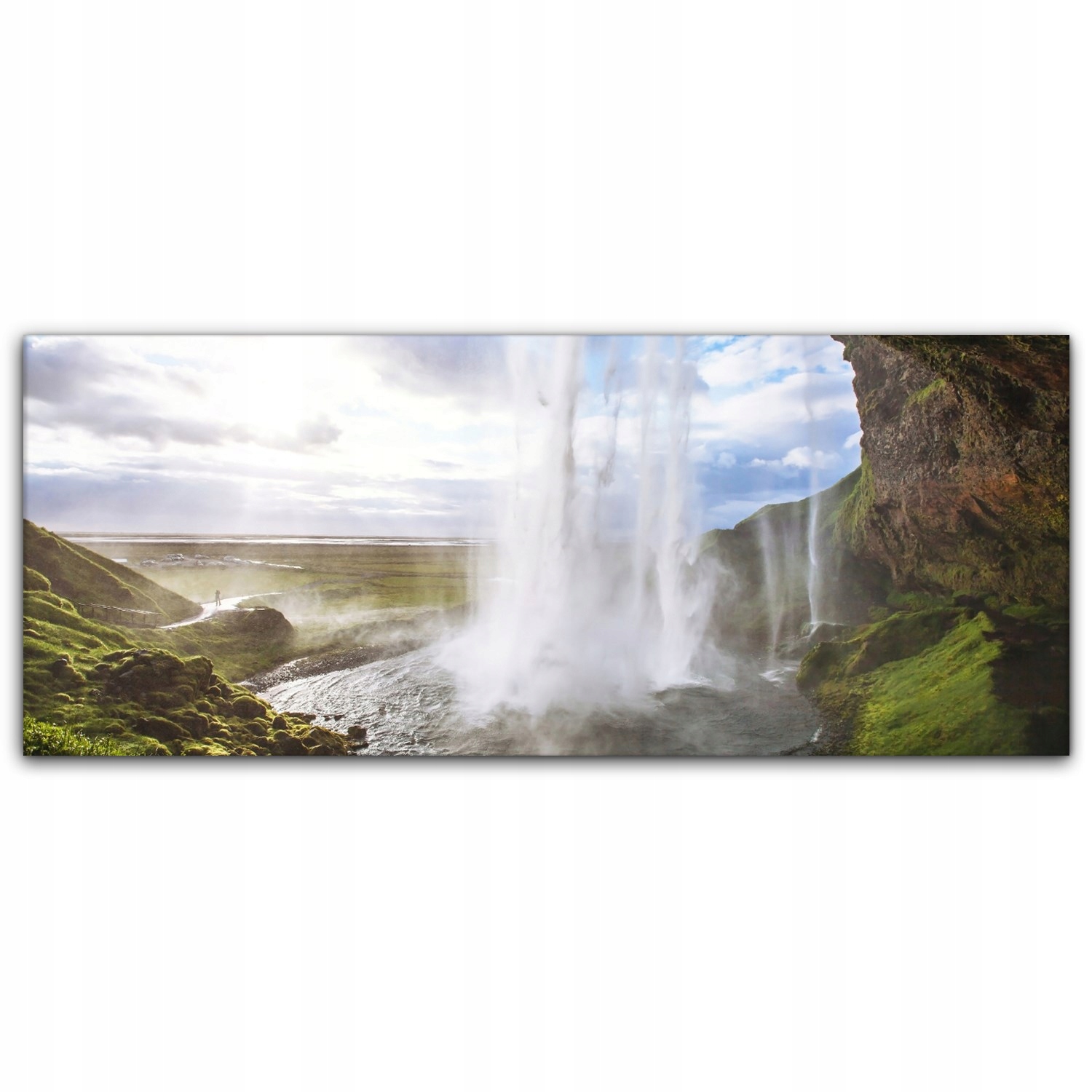 

Canvas do sypialni 125x50 Wodospad Woda Islandia