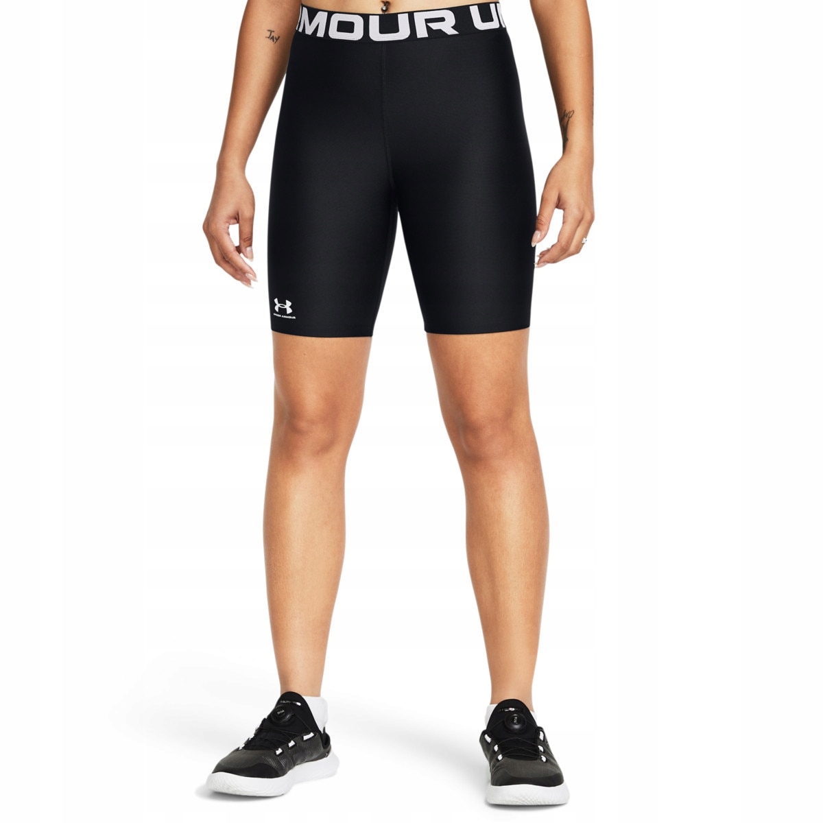 Under Armour Szorty Bikery Authentics 8 In Black Czarne L
