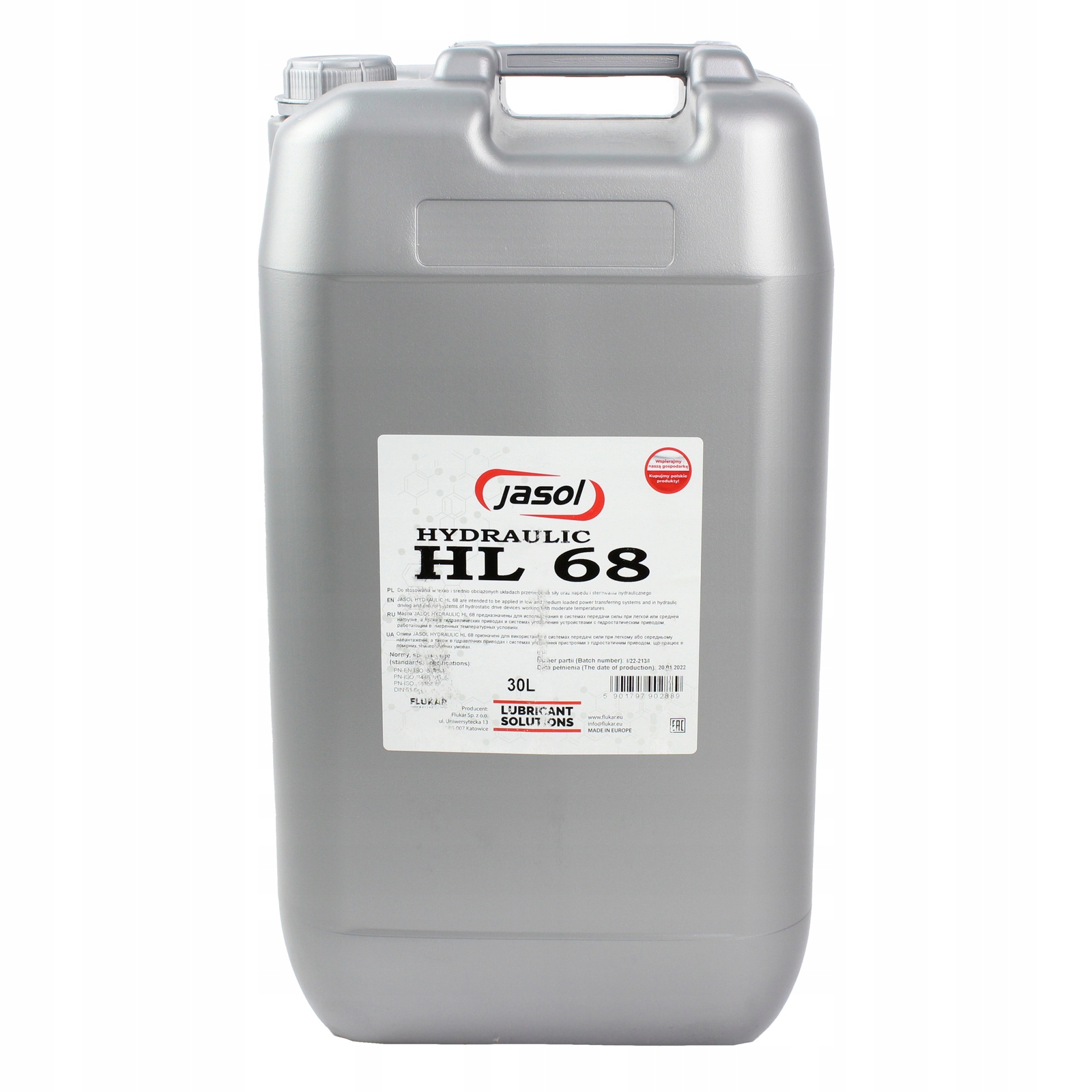

Olej hydrauliczny Jasol HL-68 30L