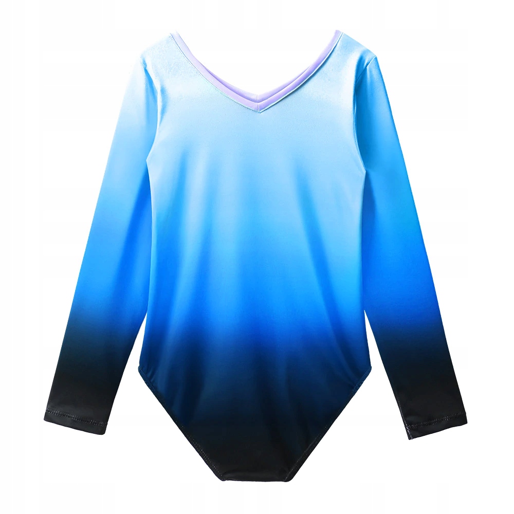 BODY BALETOWE STRÓJ DO TAŃCA GIMNASTYKI OMBRE 120 Rozmiar XS/S