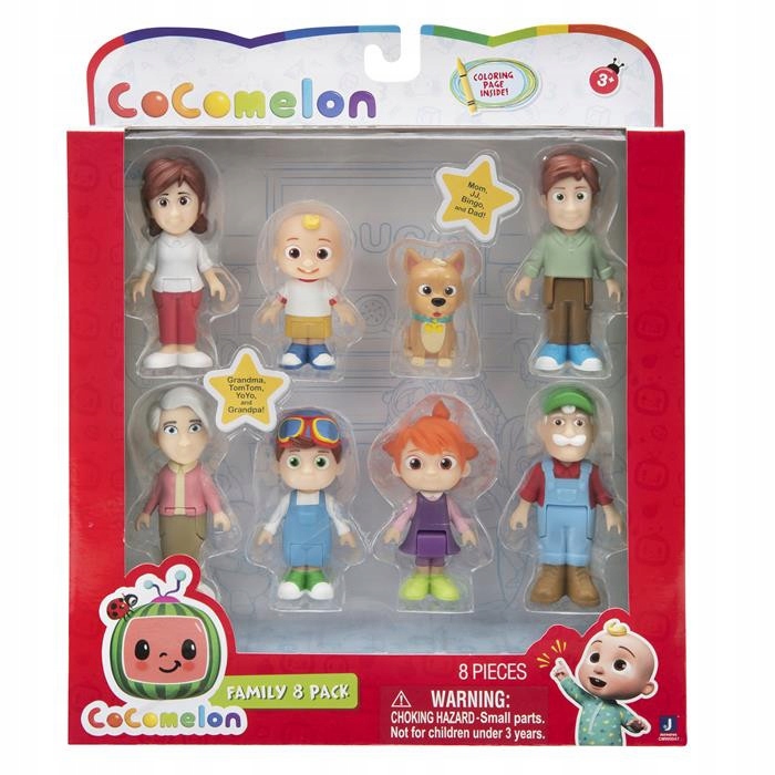 

Cocomelon. Zestaw 8 figurek. Rodzina