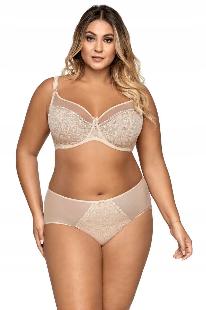 Biustonosz 1396 Crystal beżowy 85F Linia plus size (duże rozmiary)