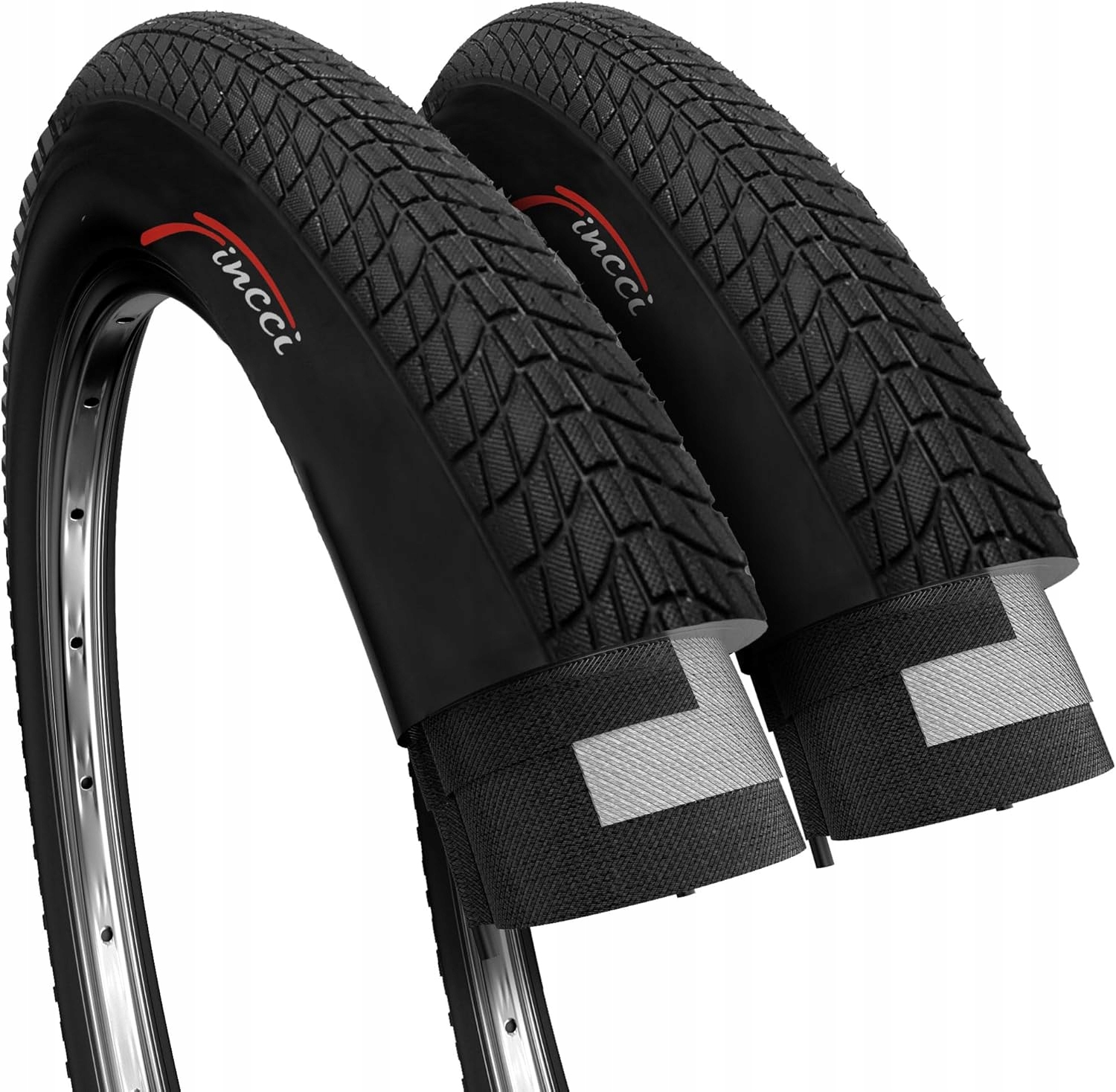 Opony Rowerowe Do Bmx 20 Cali 20x1,75 47-406 Fincci 2szt Kauczuk