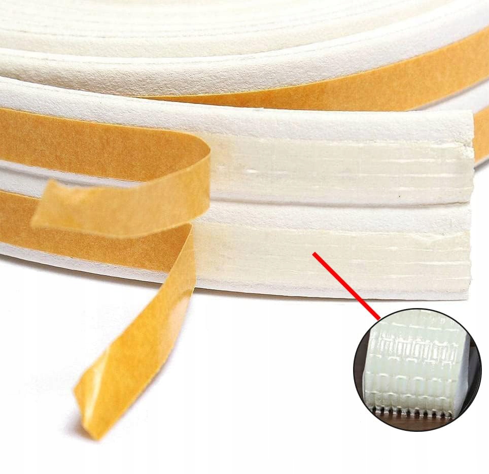 SAMOPRZYLEPNA TAŚMA USZCZELNIAJĄCA DO DRZWI, OKIEN, IZOLACJA AKUSTYCZNA Szerokość produktu 0.9 cm