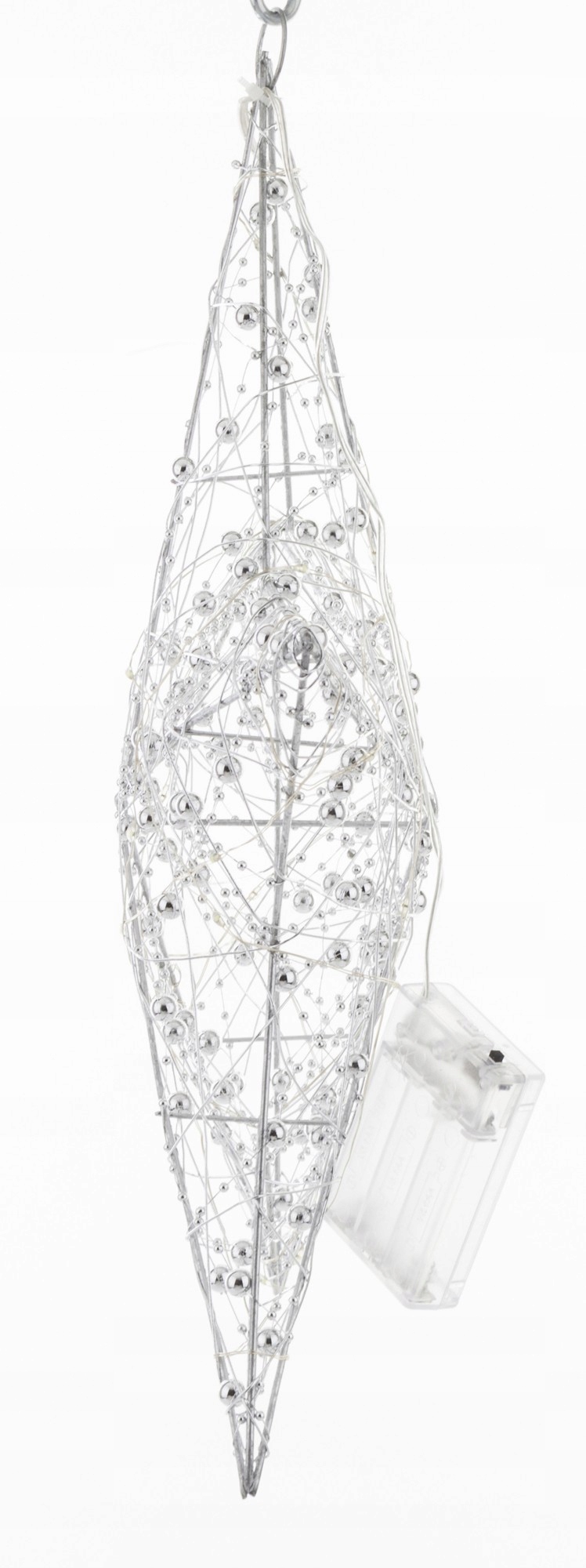 WISZĄCA OZDOBA SREBRNA GWIAZDA LED 40CM Marka Art-Pol