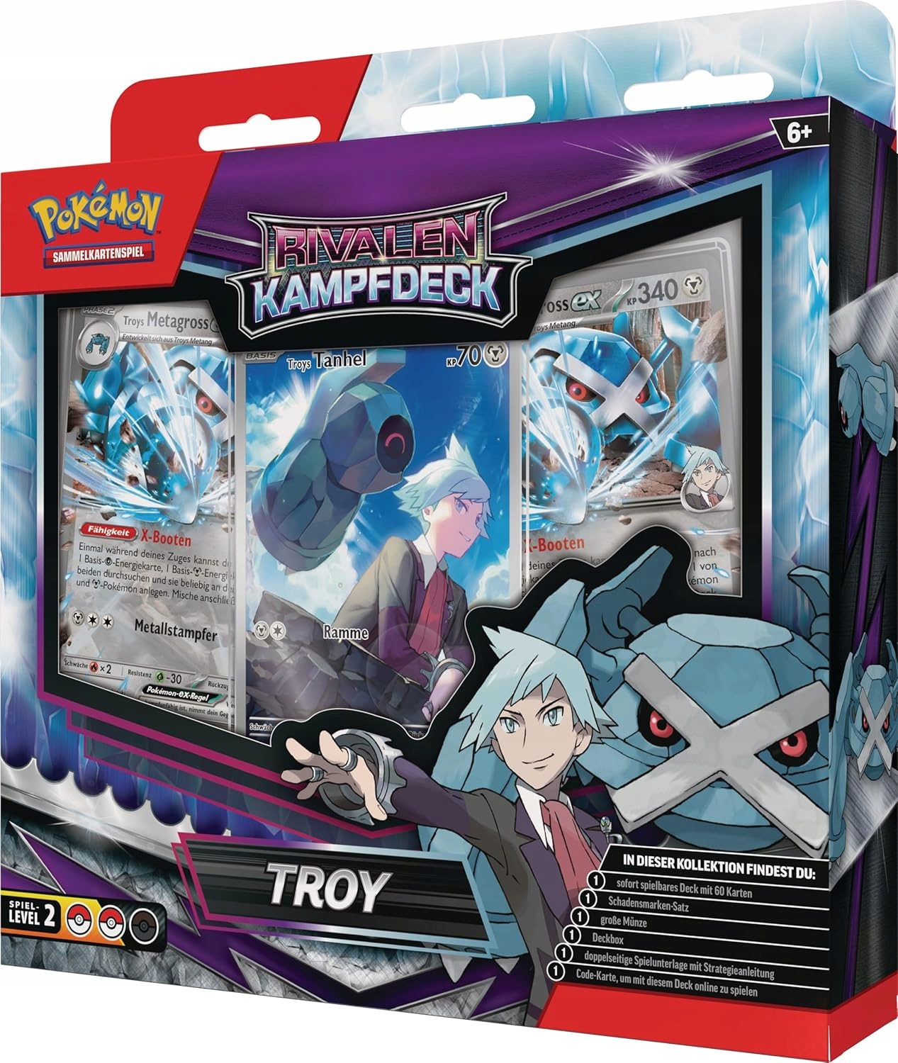 Karty Pokémon Kolekcjonerska gra karciana: Rival Battle Deck Troy 60 kart