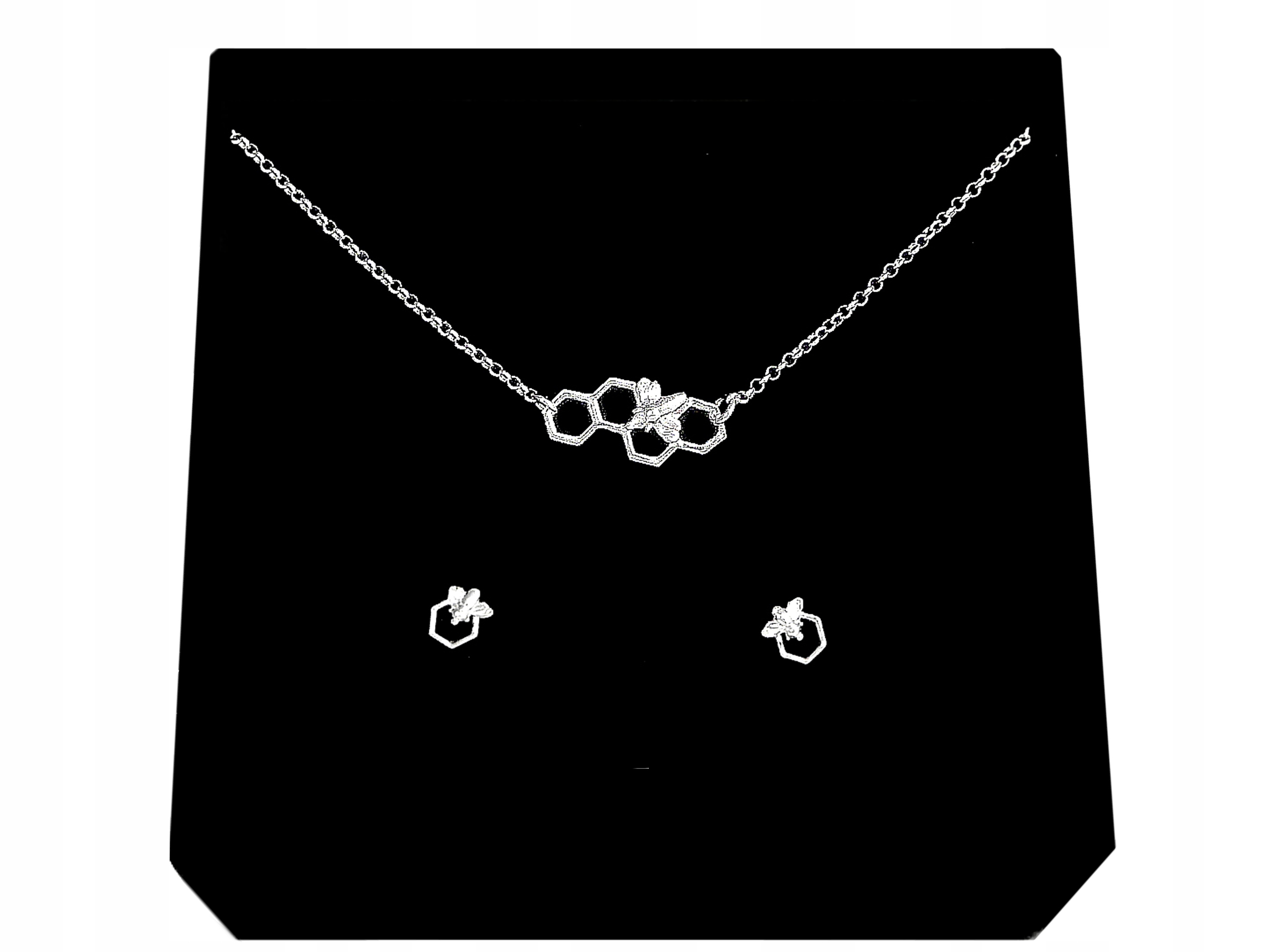 

Komplet Pszczoła Plaster Miodu Pszczółka srebro925