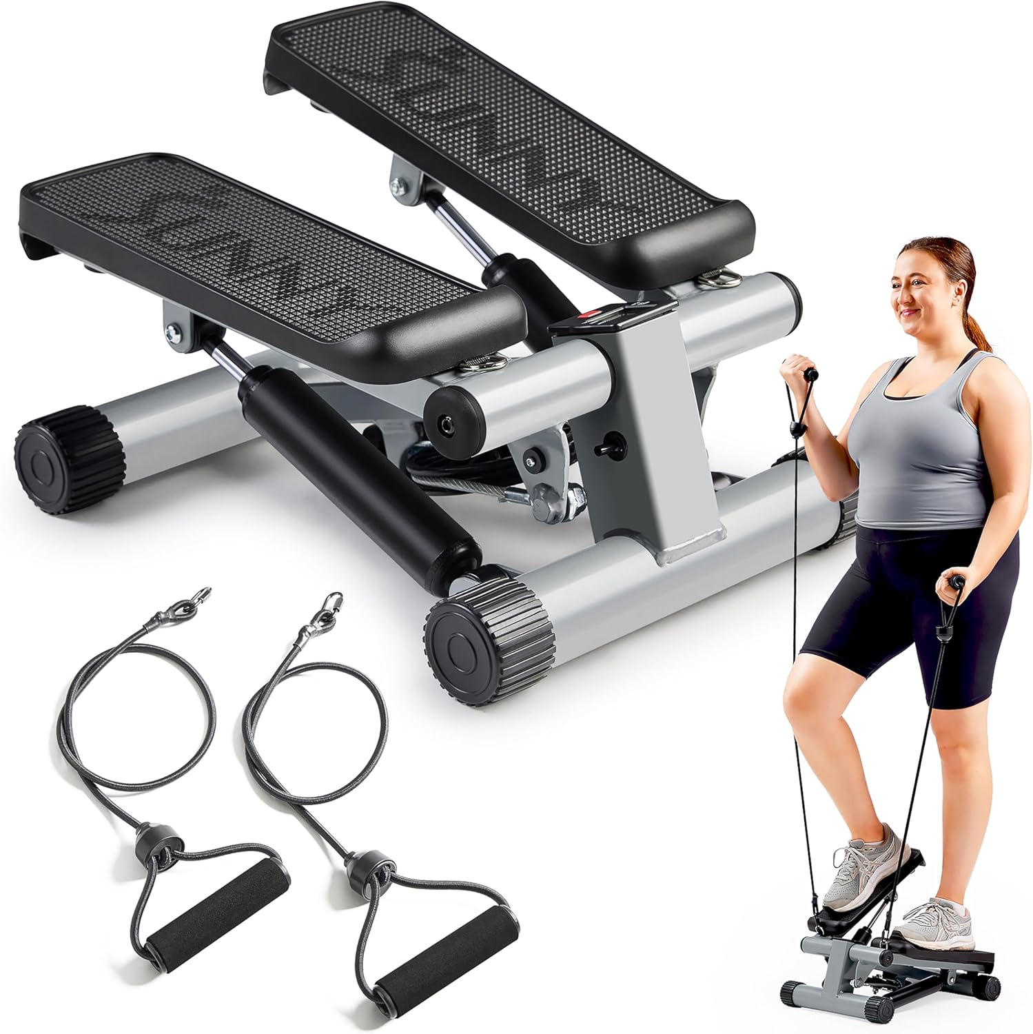 Mini Stepper, šedý, jedna velikost