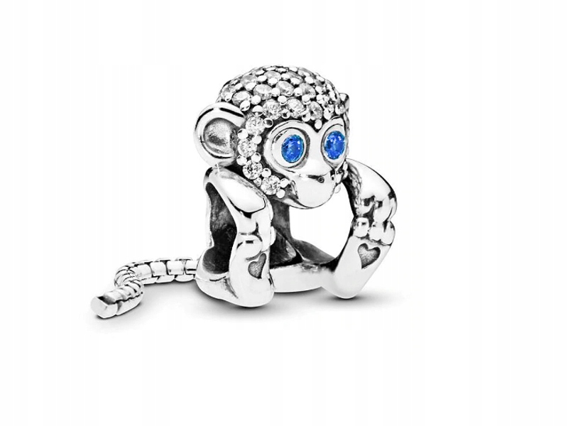 

Charms Przywieszka Beads Małpka Małpa Monkey Serca