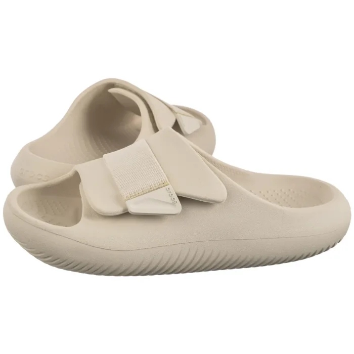 Dámské Nazouváky Crocs Mellow Luxe Recovery Slide Stucco 209413 Béžová