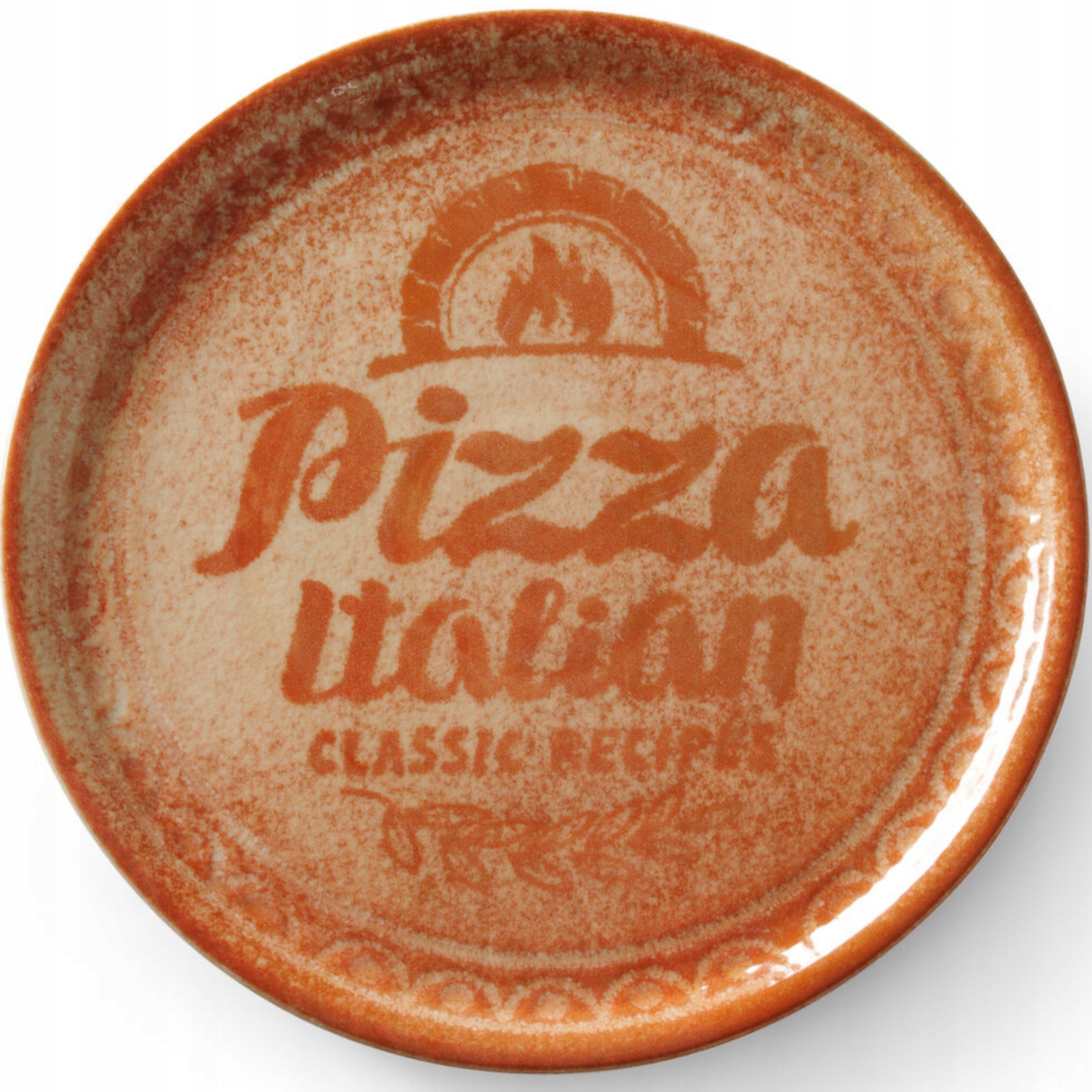 Tanier na pizzu Hendi porcelán, priemer 33 cm, výška 18 mm, červený, 6 ks