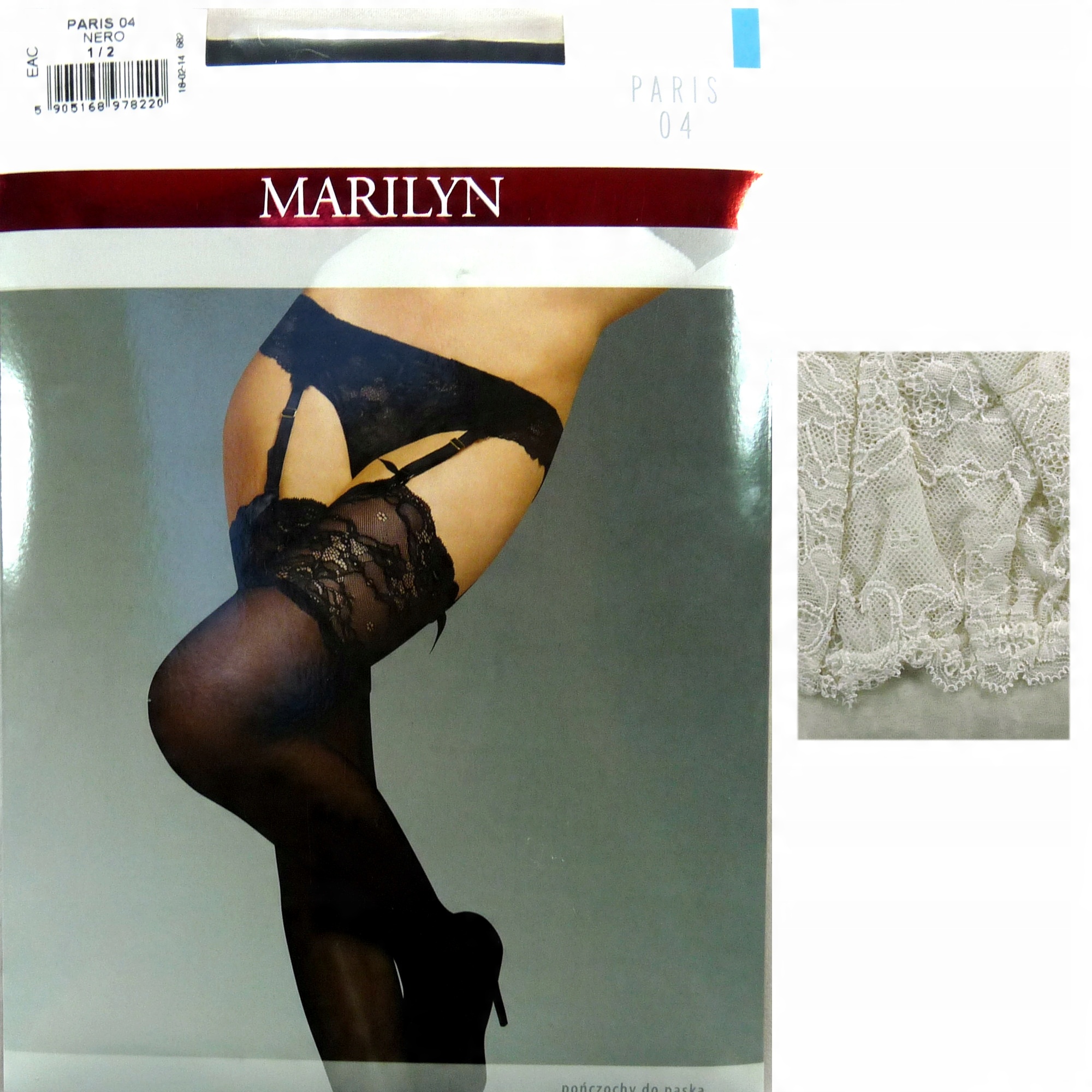 

Marilyn Paris 04 R3/4 pończochy do pasa milk 15cm