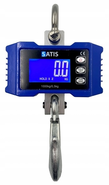 Waga hakowa wisząca 1000 kg 1t / 0,5kg akumulatorowa SATIS OCS-P1 OCSP11000