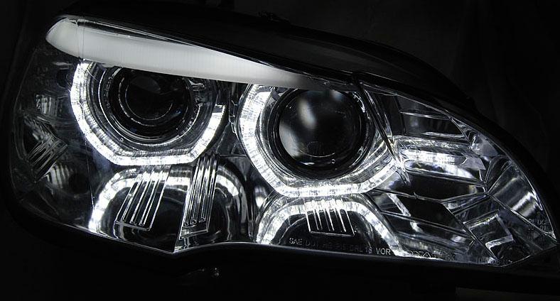 LAMPY BMW X5 E70 07-10 AE DRL LED CHROME AFS HID Numer katalogowy części TTLPBMJ9