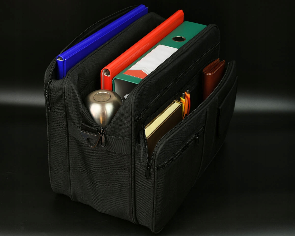 DUŻA TORBA MĘSKA TECZKA na ramię BAGAŻ do PRACY Kolor czarny