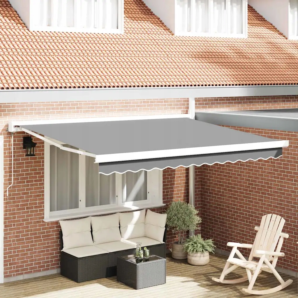 vidaXL Rám markýzy Bílá 350 x 250 cm Hliník