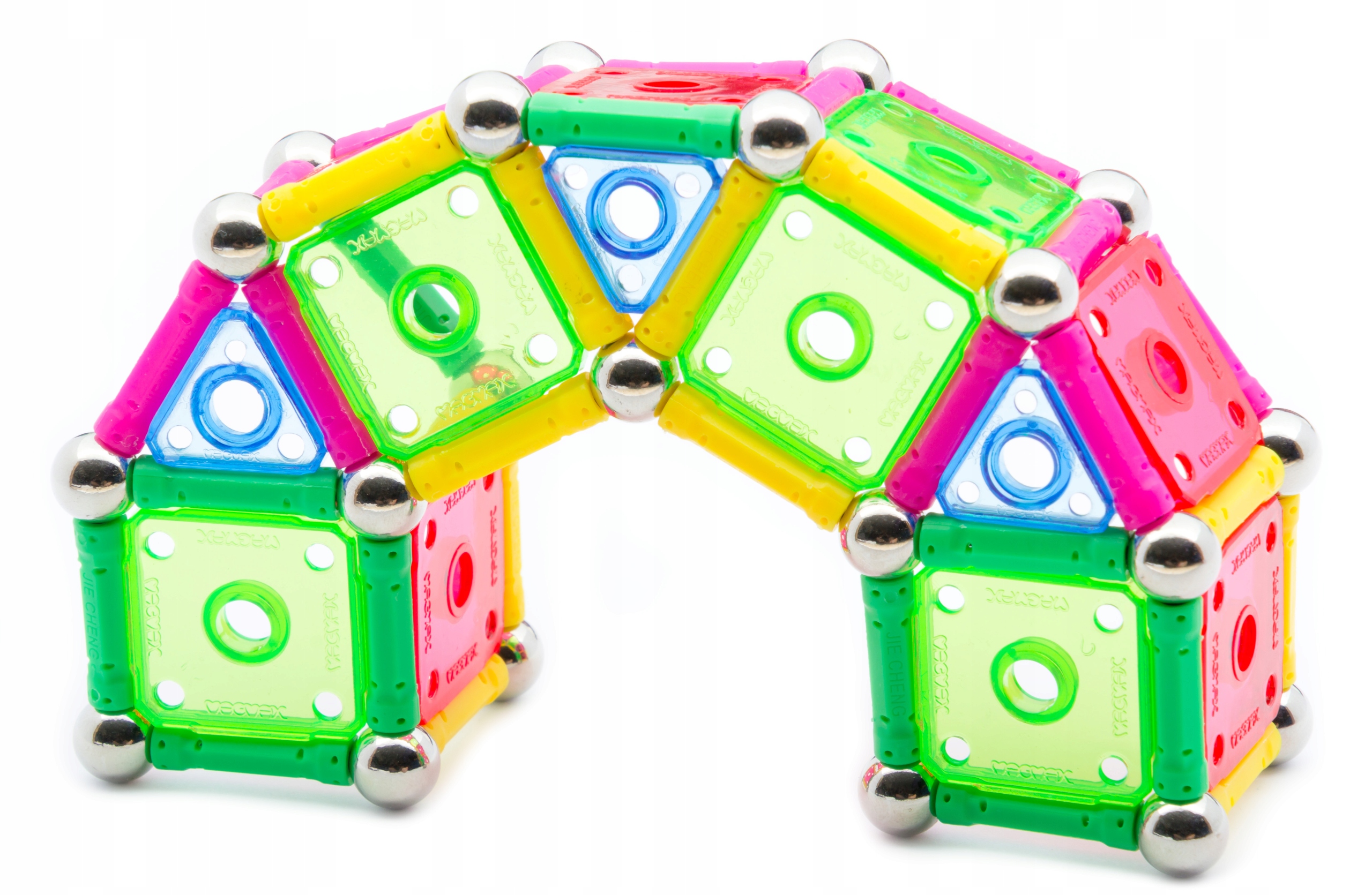 KLOCKI MAGNETYCZNE PANELS 110 MAGNETIC WORLD KLOCKI KONSTRUKCYJNE MAGNES Materiał plastik