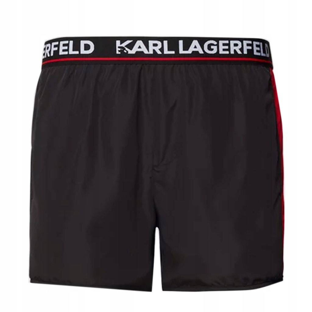 Koupací šortky Karl Lagerfeld KL22MBS07 Černá