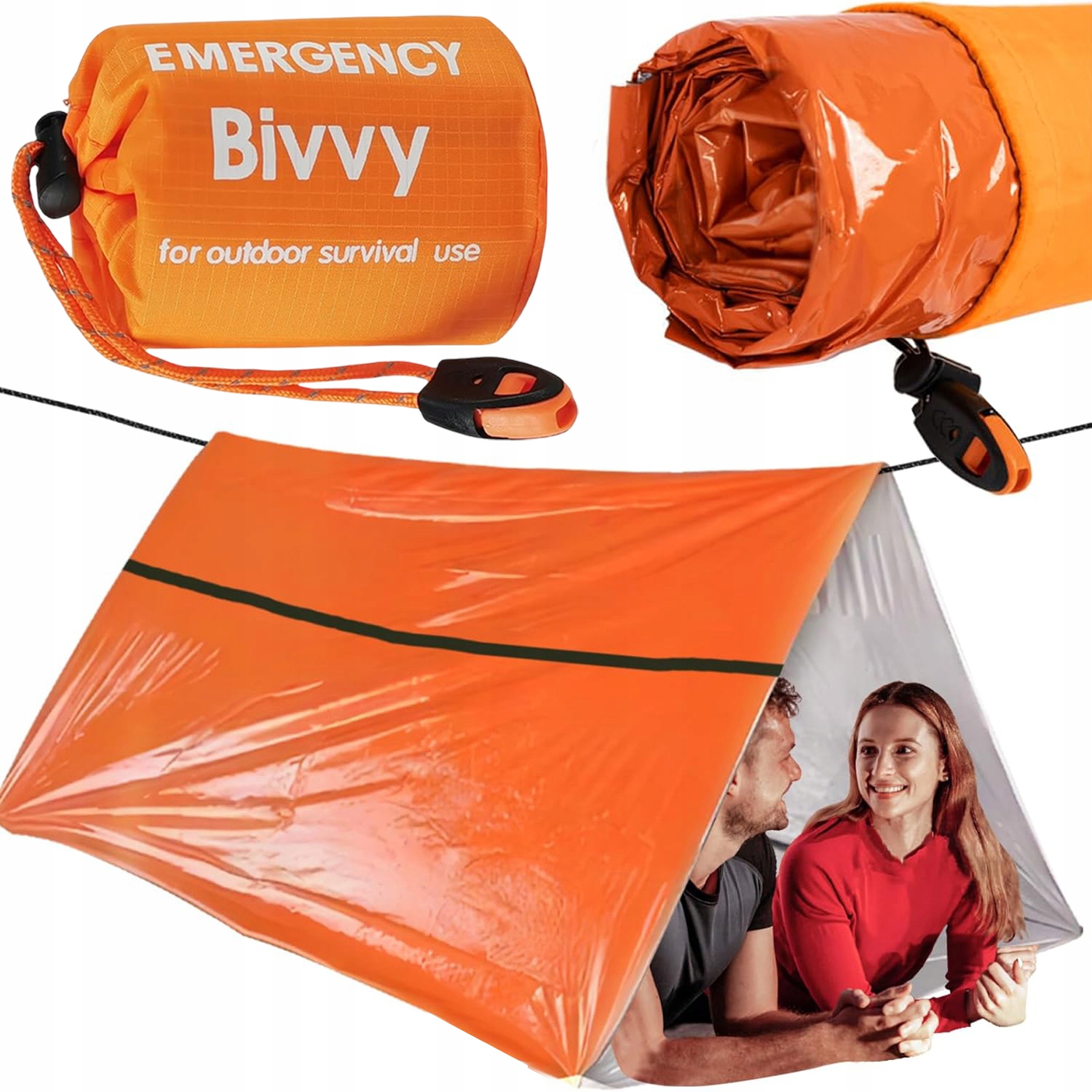 ТЕРМАЛЬНЫЙ СПАЛЬНЫЙ МЕШОК 2В1 ФОЛЬГИ ОДЕЯЛА ВОДОУСТОЙЧИВОГО ОДЕЯЛА ВЫЖИВАНИЯ СПАСАТЕЛЬНОЙ ПАЛАТКИ