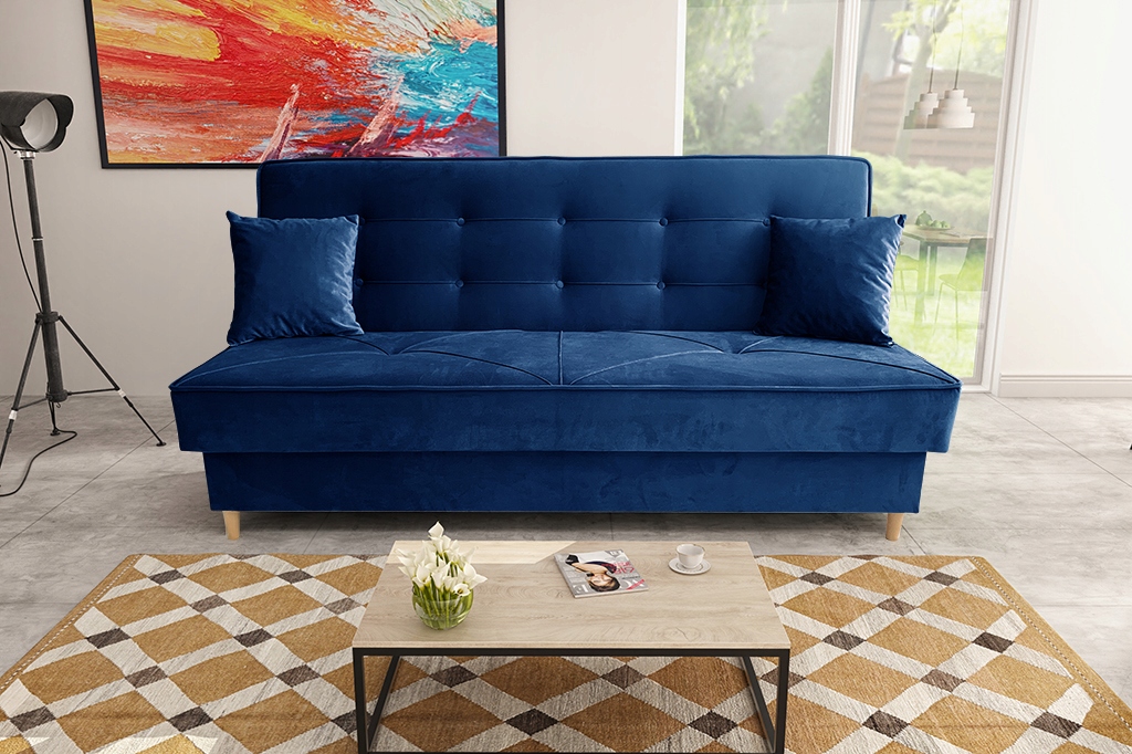 Wersalka kanapa sofa rozkładana LIVIA + poduszki Kolekcja MTM