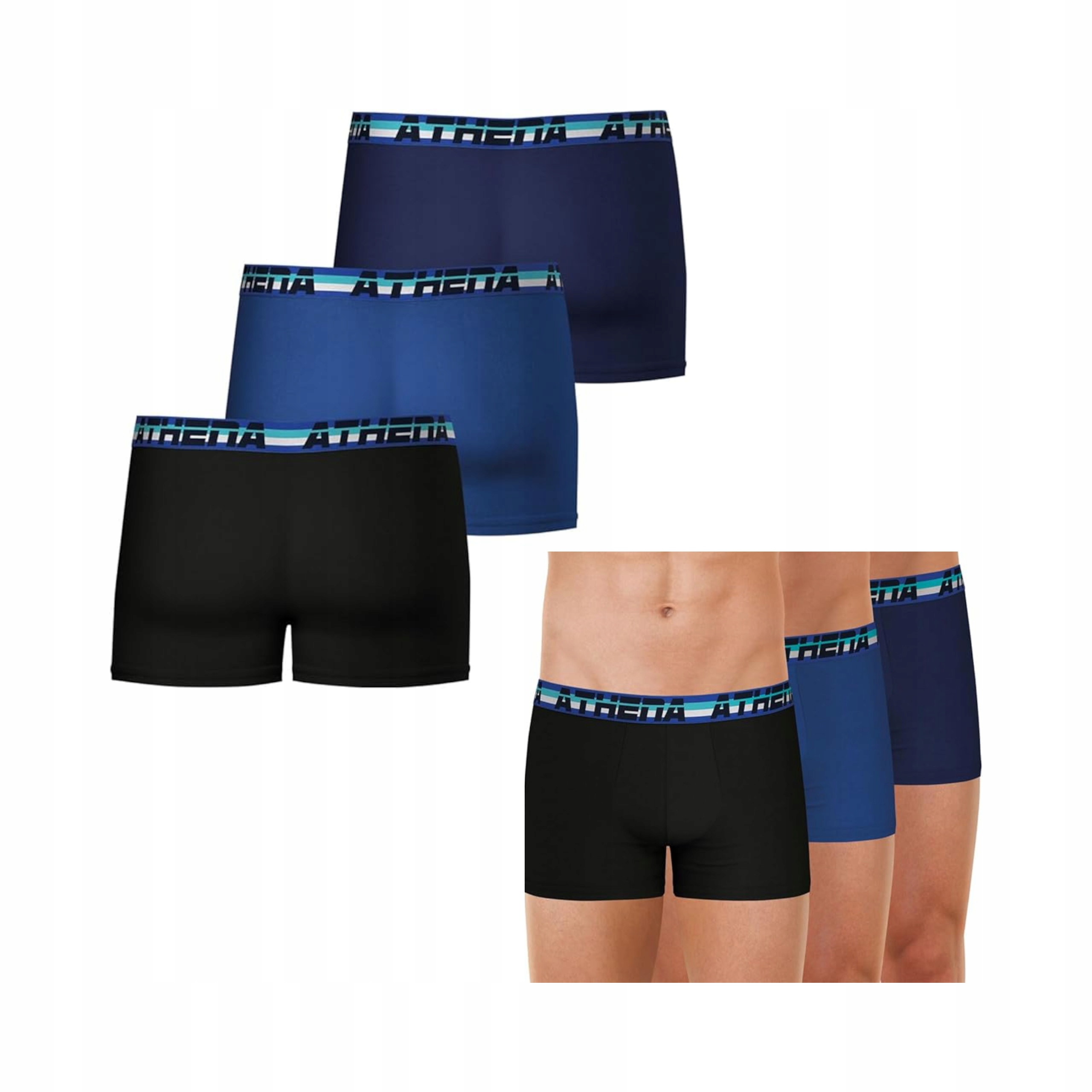 Sada 3 Pánských Boxerek Eminence Business Coton Stretch 3 Barvy 3XL