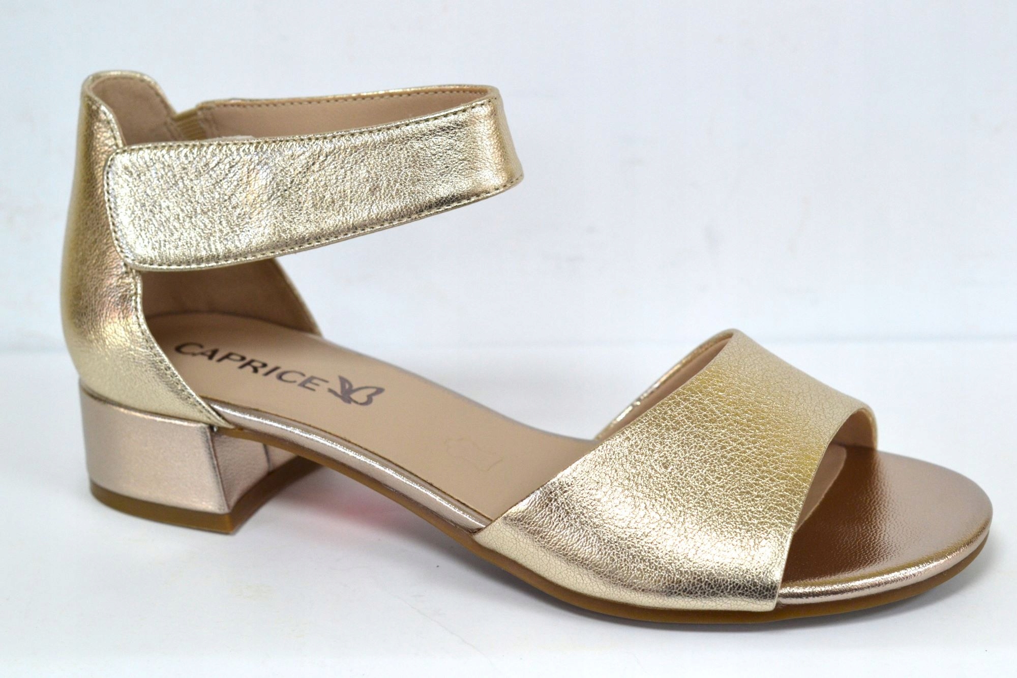 Caprice 28212-42 Zlaté Sandály Platin Metallic Vel. 36