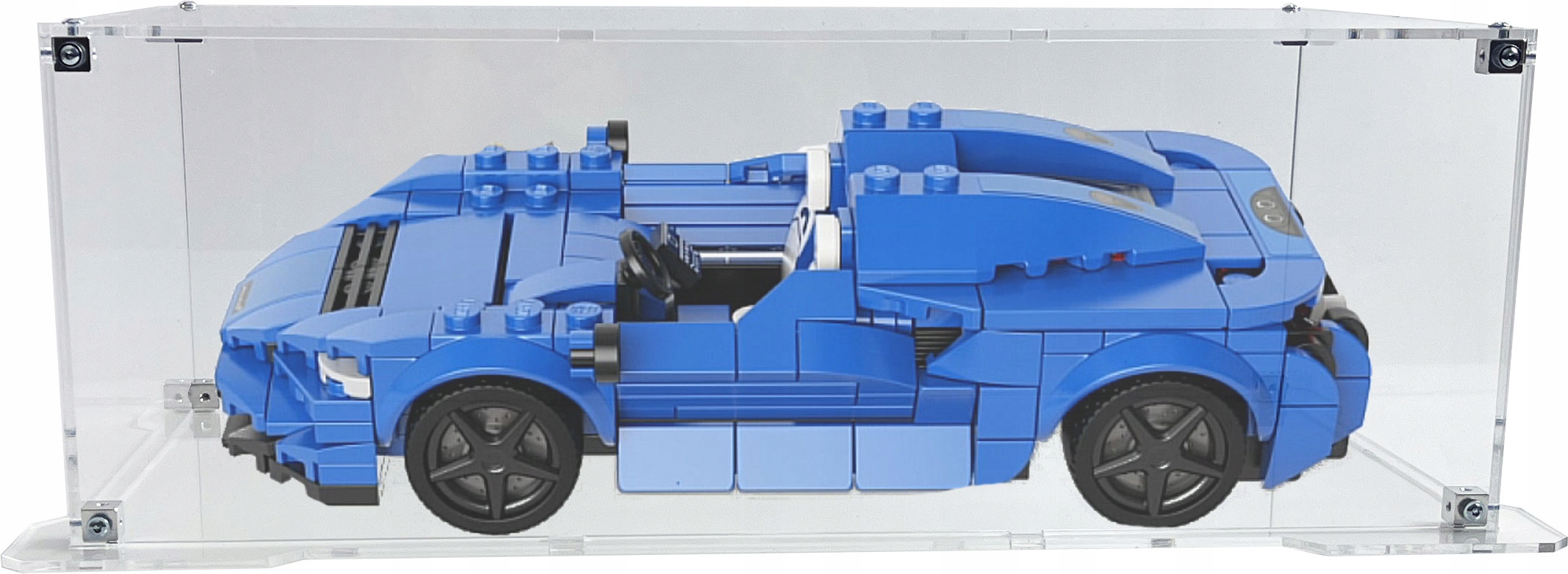 Vitrína s podstavcem Drewlandia pro stavebnici Lego 76902 McLaren Elva