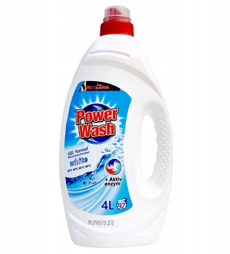 

Żel do prania Power Wash biały 4l