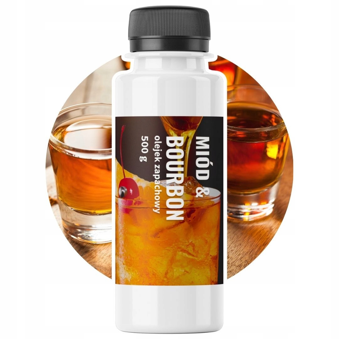 Vonný olej Med A Bourbon 500 g pro voskové svíčky mýdla a koupelové koule