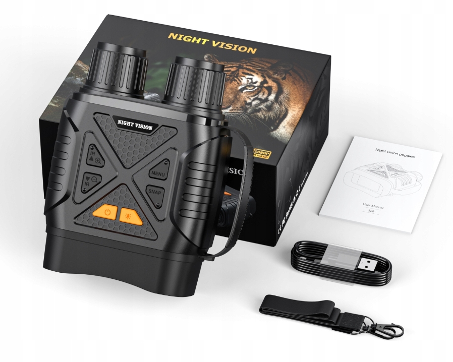 Hd Infračervený Noční Viděcí Dalekohled 10X Zoom 3W 850NM 2,8 Displej