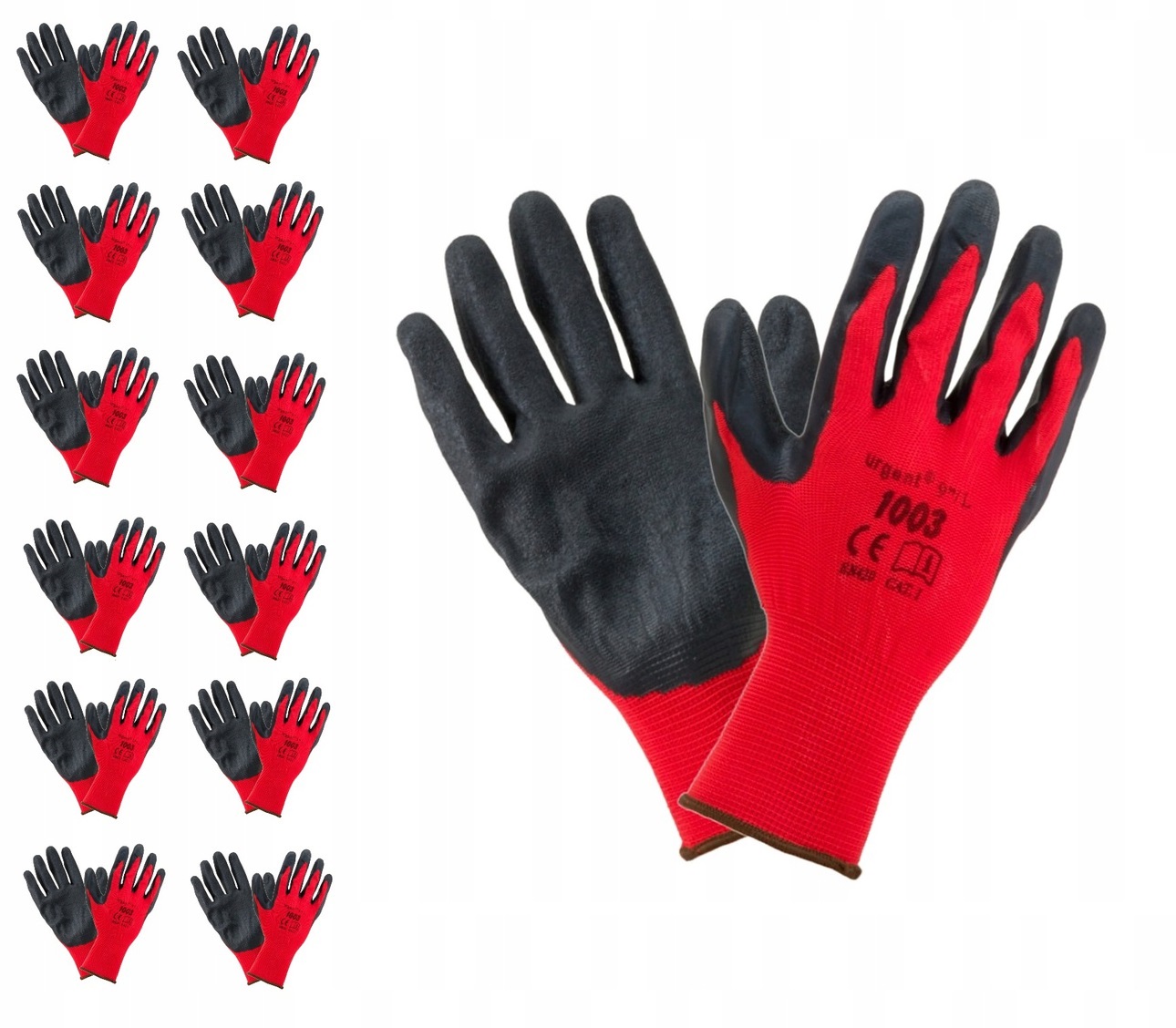 

Rękawiczki Rękawice Robocze Latexowe 12 Par