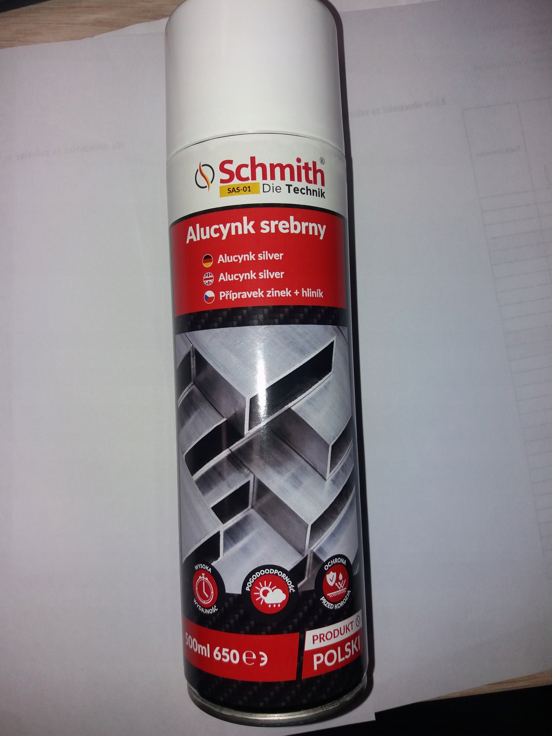 

Alucynk cynk w sprayu ocynk silver 500ml